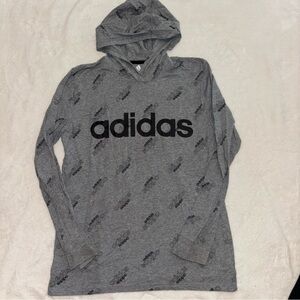 Adidas Heather Gray Hoodie